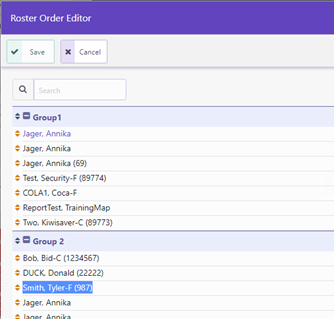 Create and Manage Groups in Roster Module