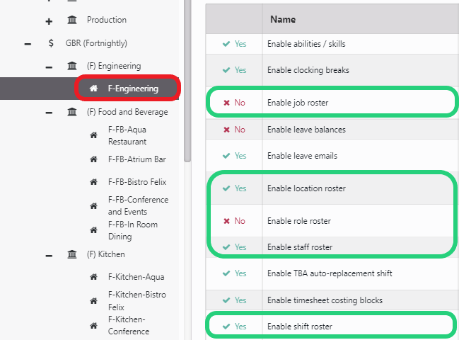 Roster View Types