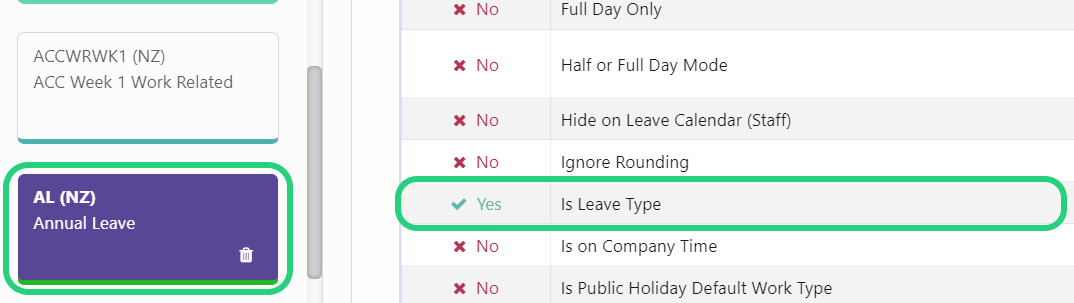 Customising Your Leave Request