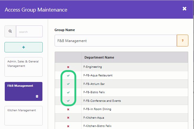 Access Groups