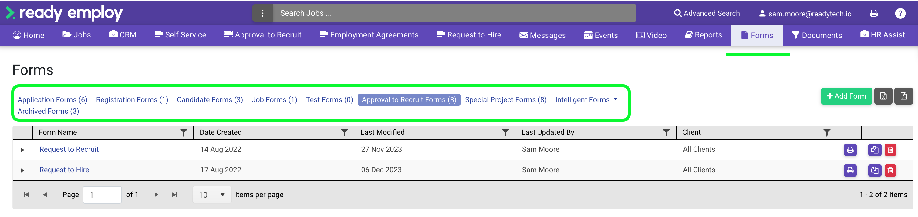 Form Types