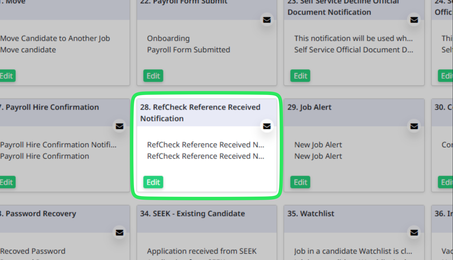 Reference Received Notification (RefCheck)