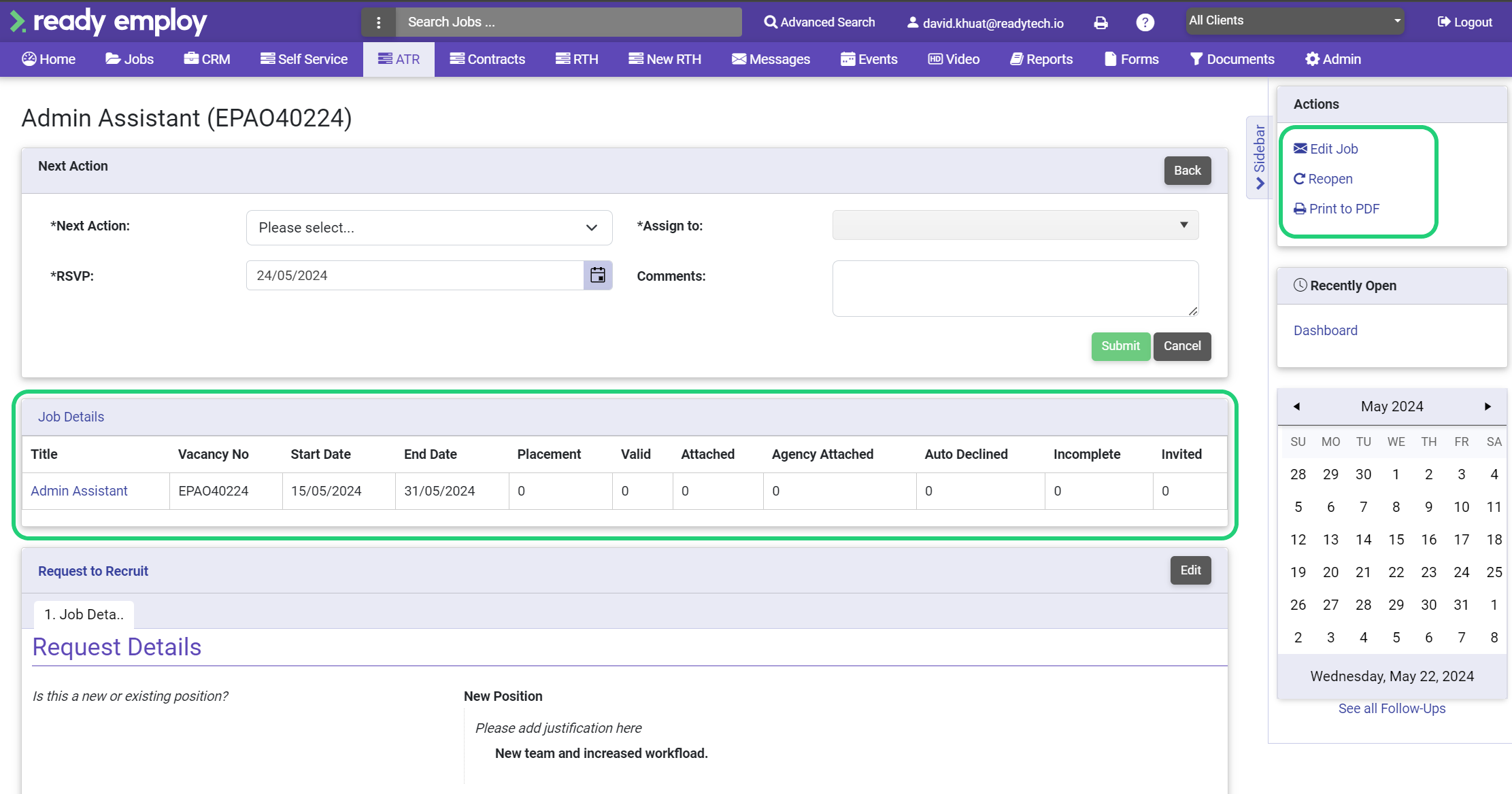 Managing and Processing ATRs