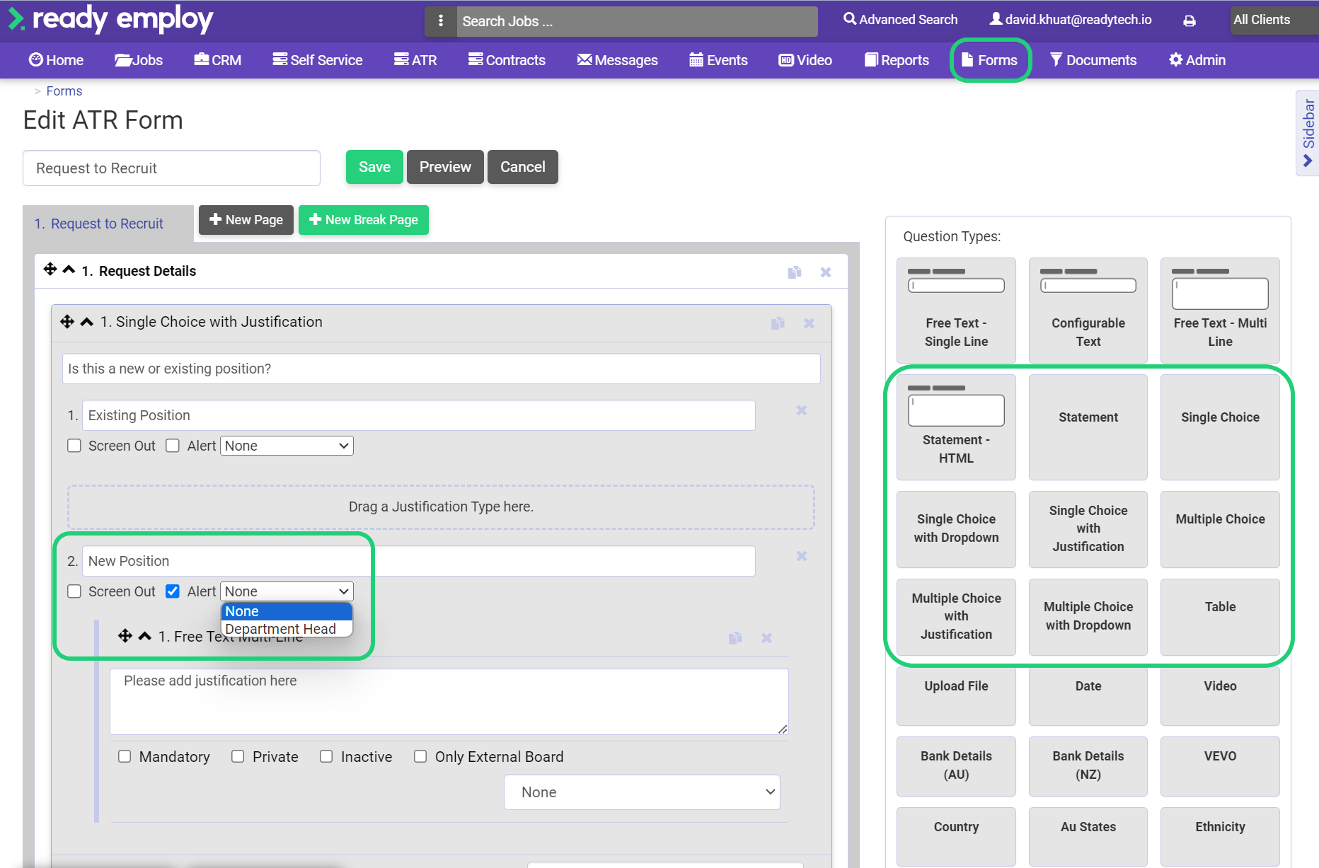 Creating an ATR Project