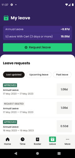 My Leave-Ready People App
