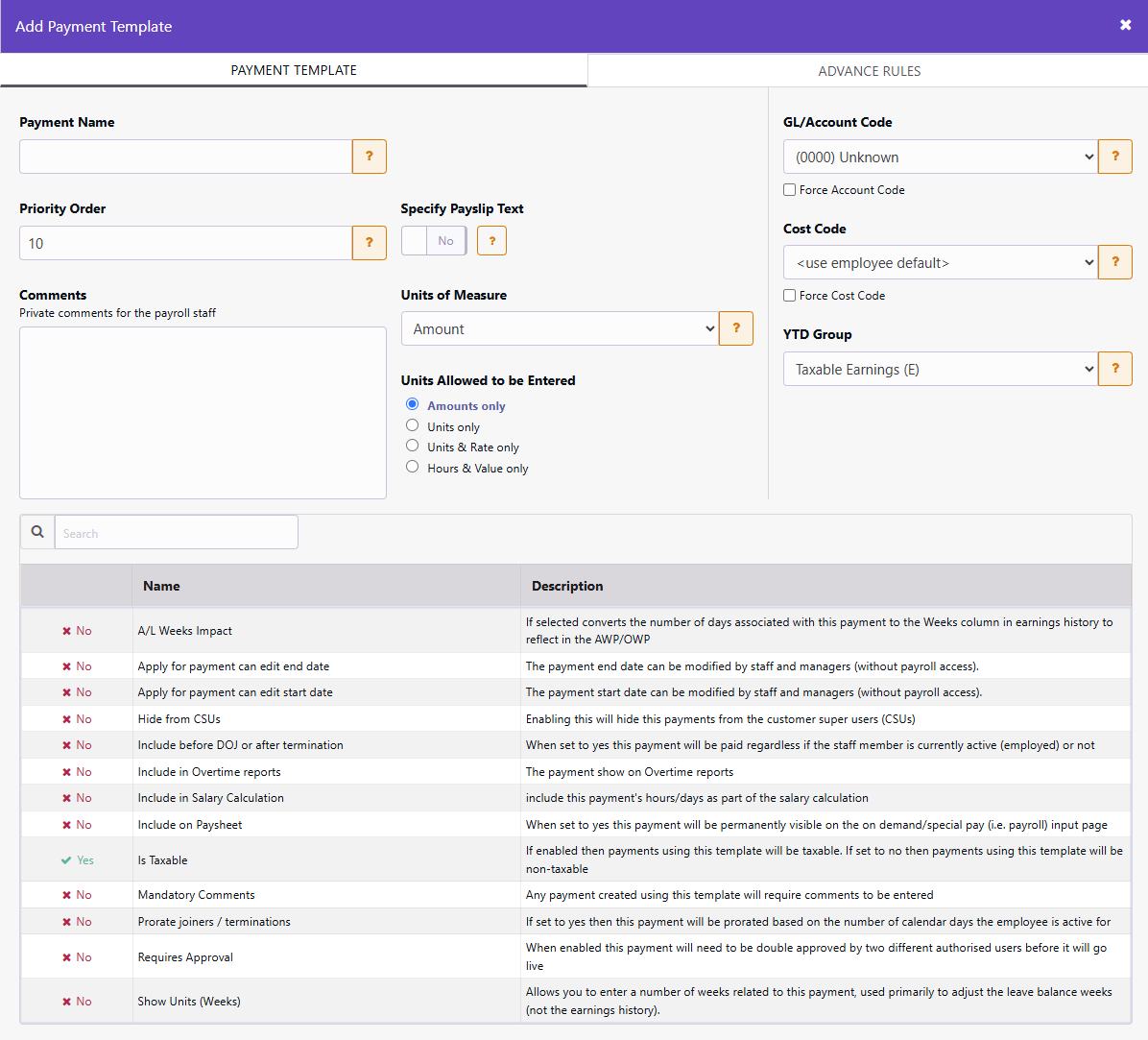 How to Create a Payment Template
