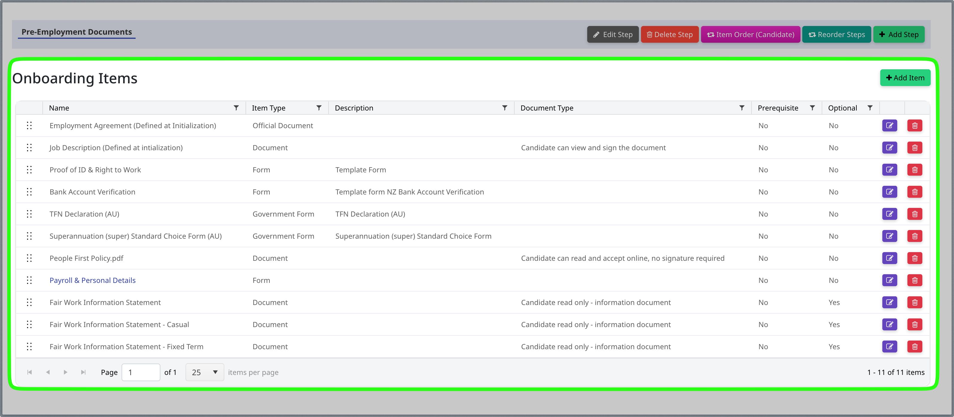 Configure an Onboarding Project (Recruitment)