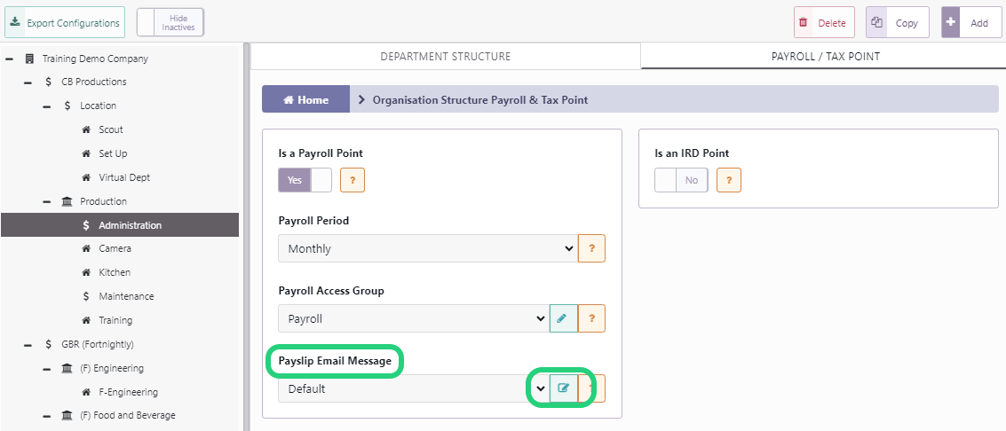 How to Send and Create Payslip Email Message