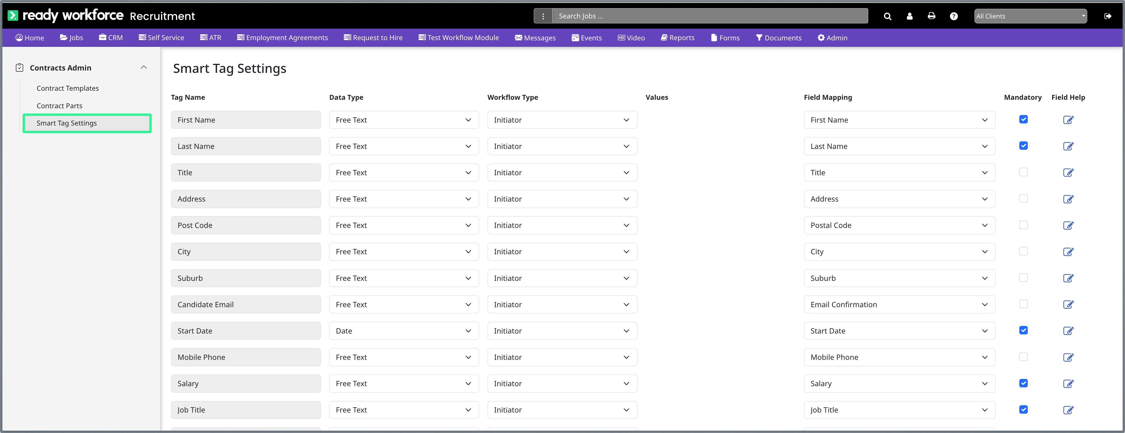 Smart Tag Management – Contracts