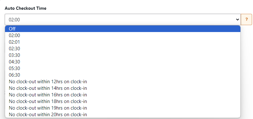 Auto Checkout Time