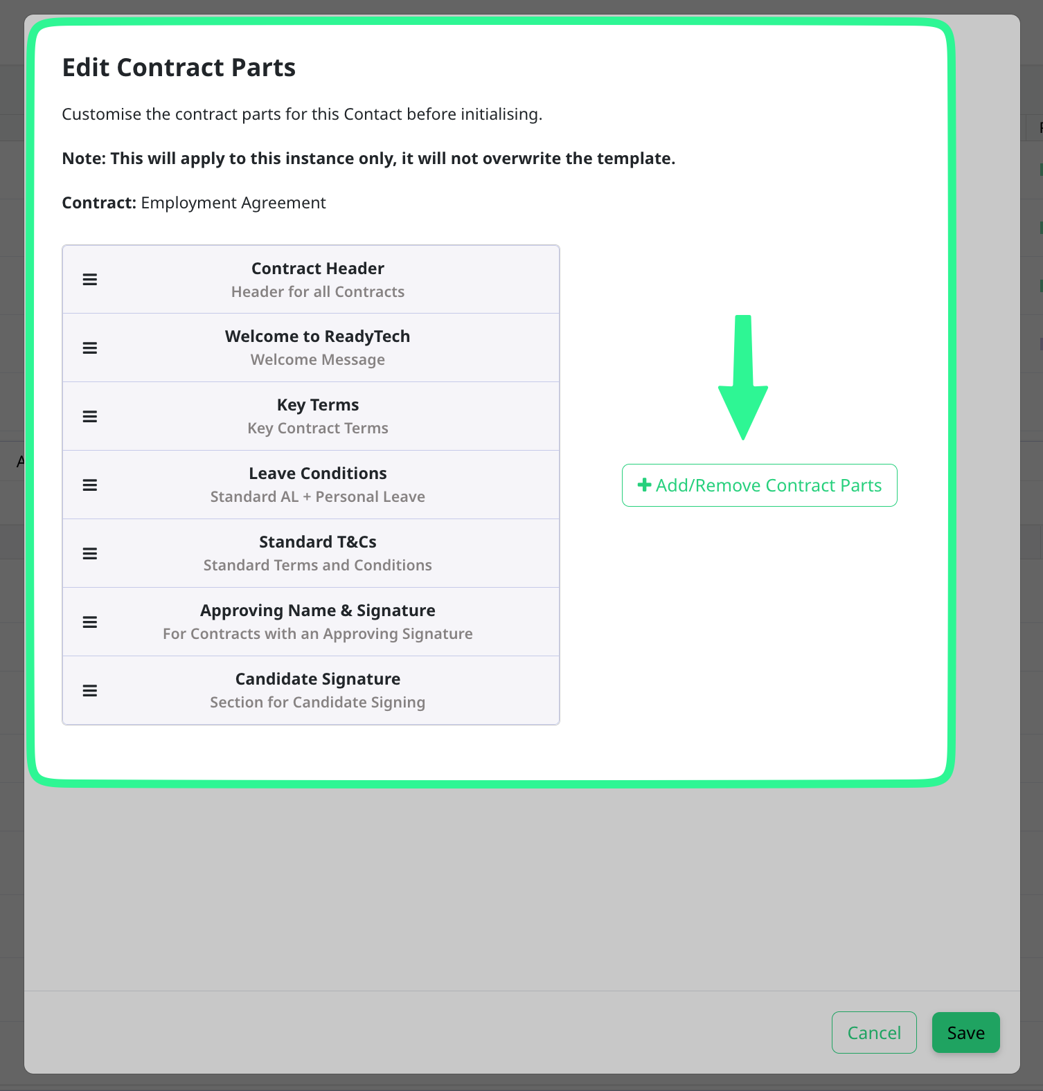 Adding Or Swapping Contract Clauses Before Sending