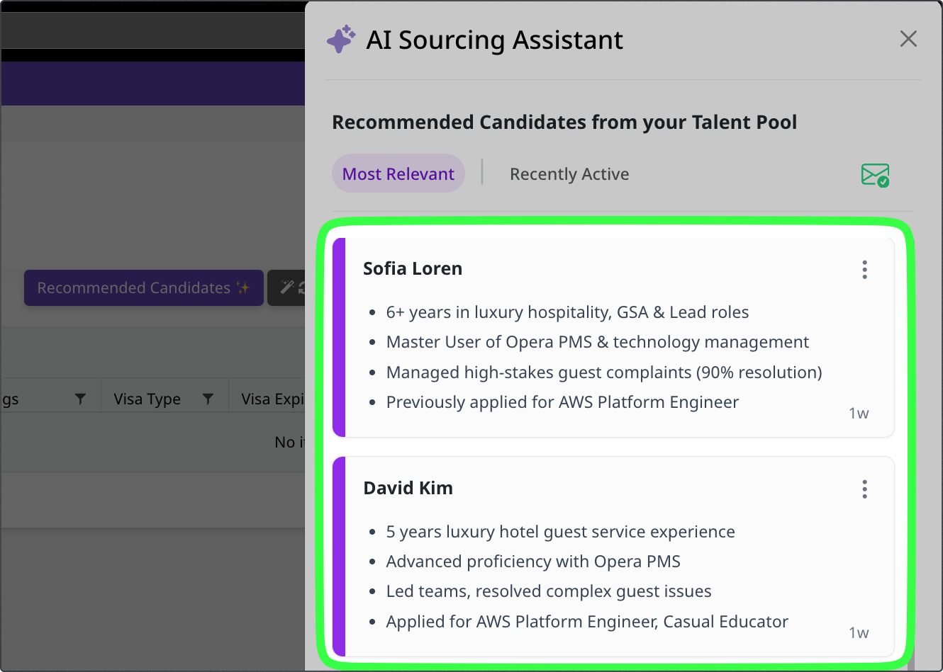Guide to the Sourcing Assistant