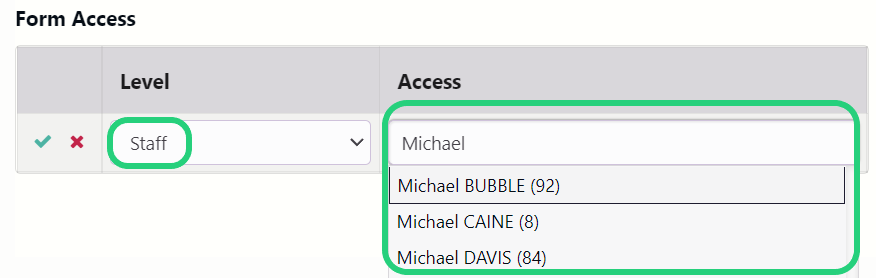 Form View/Modify Rights
