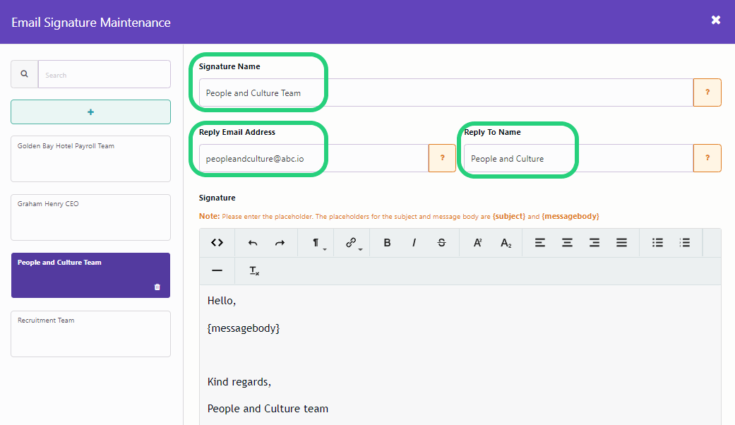 Create an Email Signature